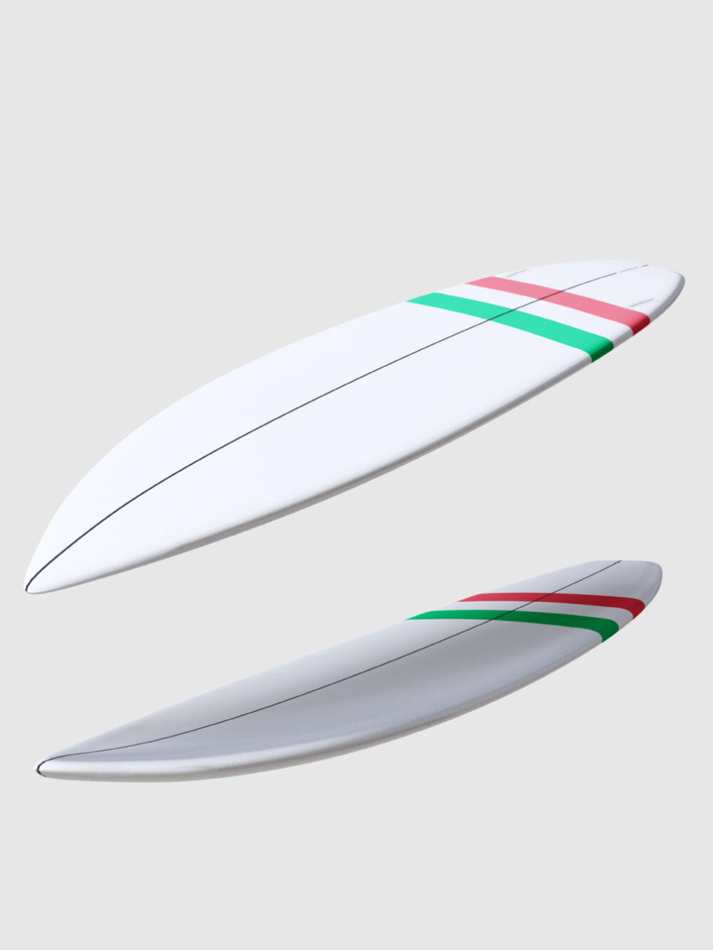 Shortboard hybrid SBX Italia in action