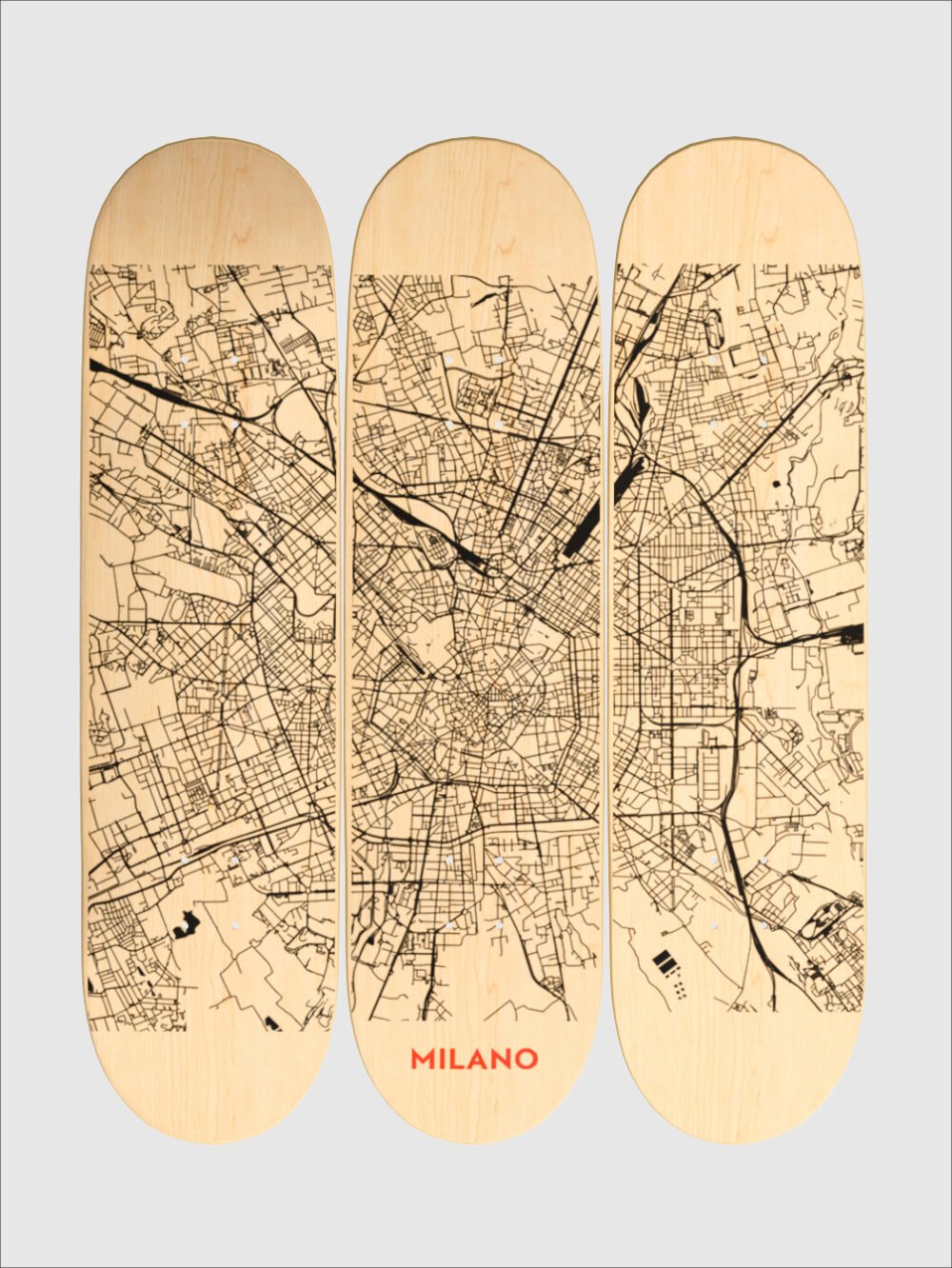 Skateboard arredo SKX Milano design