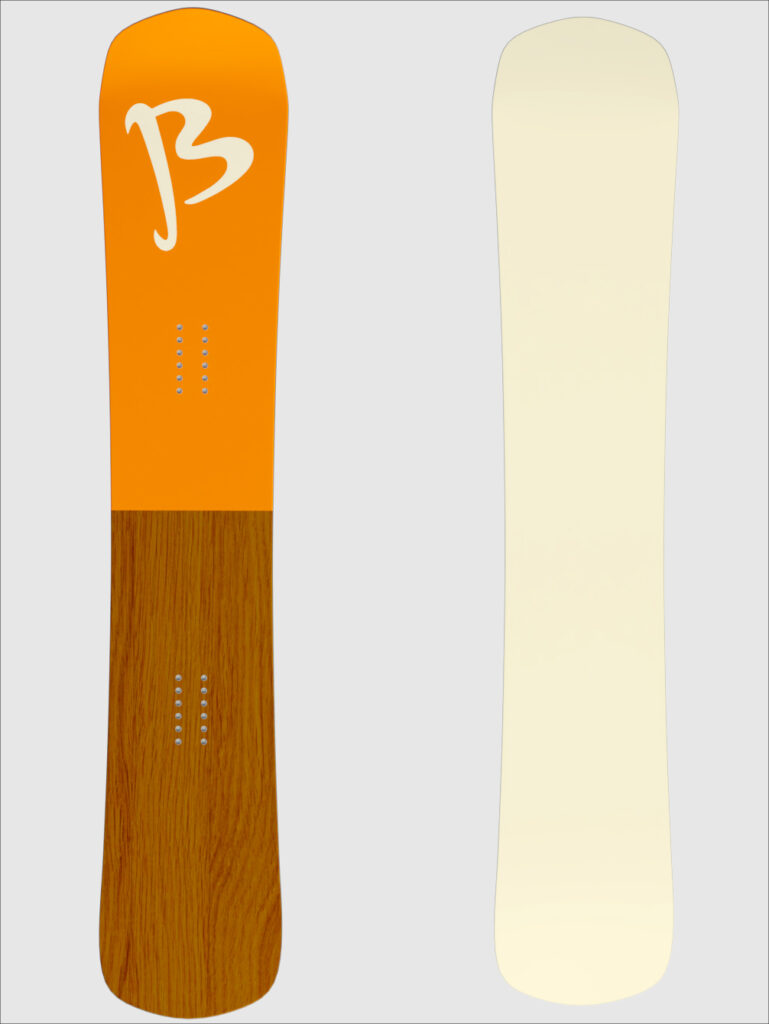 Snowboard all mountain SWX Orange Wood top wood